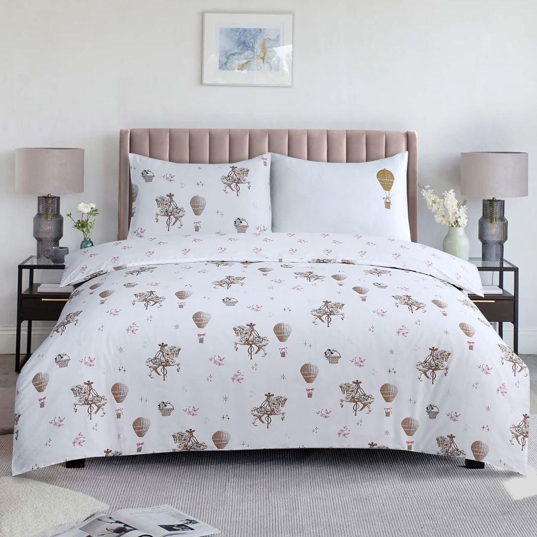 Petite Belle Carousel Dreams Duvet Set- Mauve