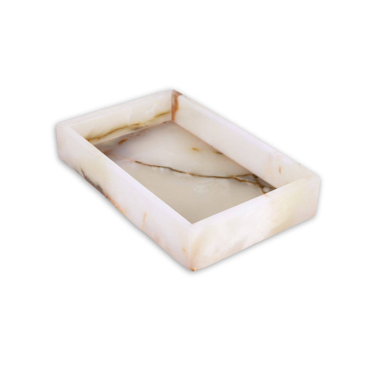 Ezra Genuine Marble Guest Towel Tray