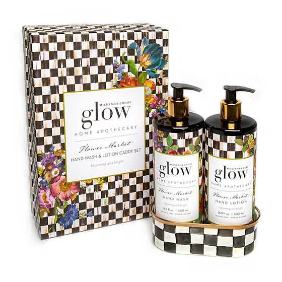 Flower Market Hand Wash & Lotion Caddy Set