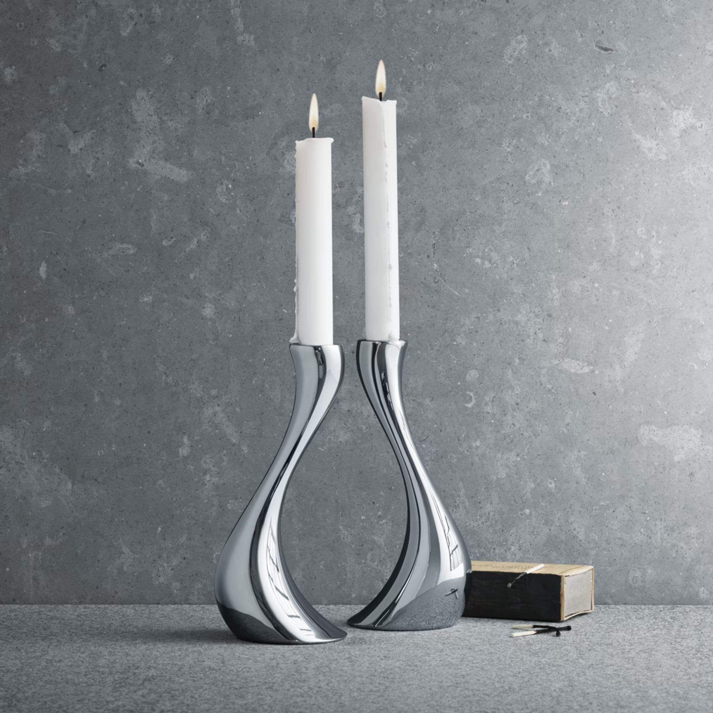 Georg Jensen Cobra Medium Candlesticks