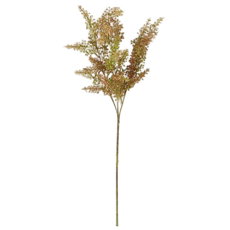 Green & Orange Fall Seeded Lilac Spray