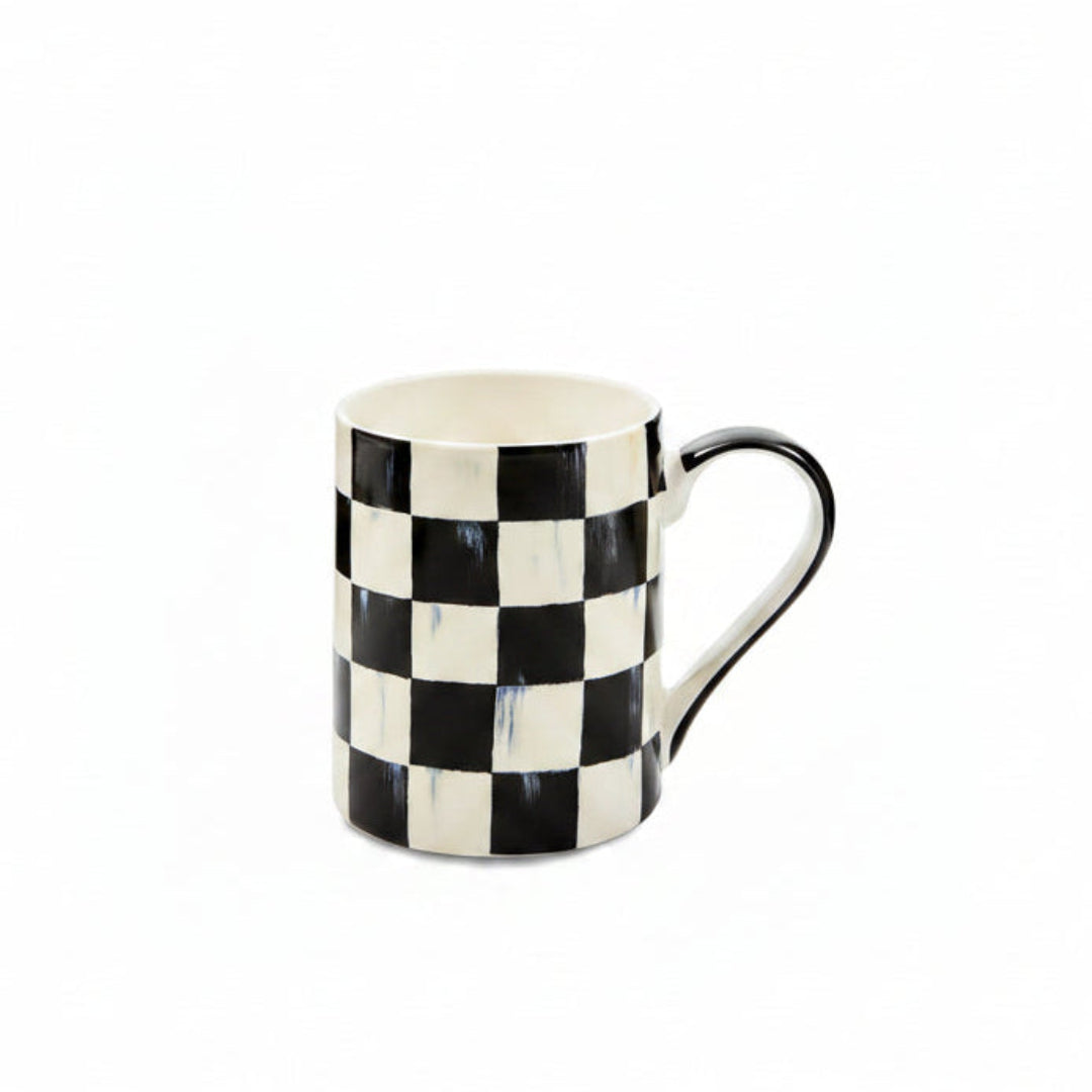 MacKenzie-Childs Check Porcelain Mug