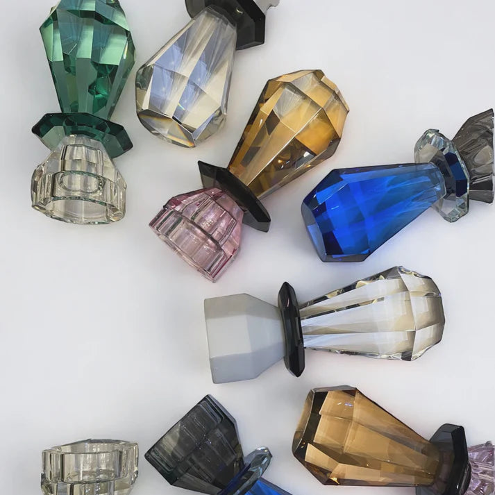 Modern Cut Candle Holder Set