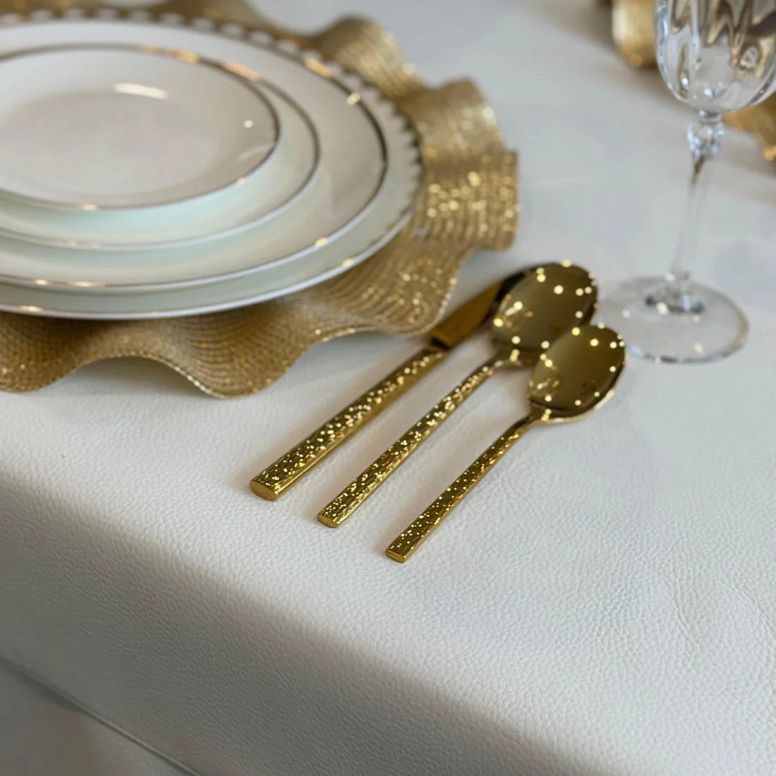 Adorn Your Table Pebble Wipeable Tablecloth