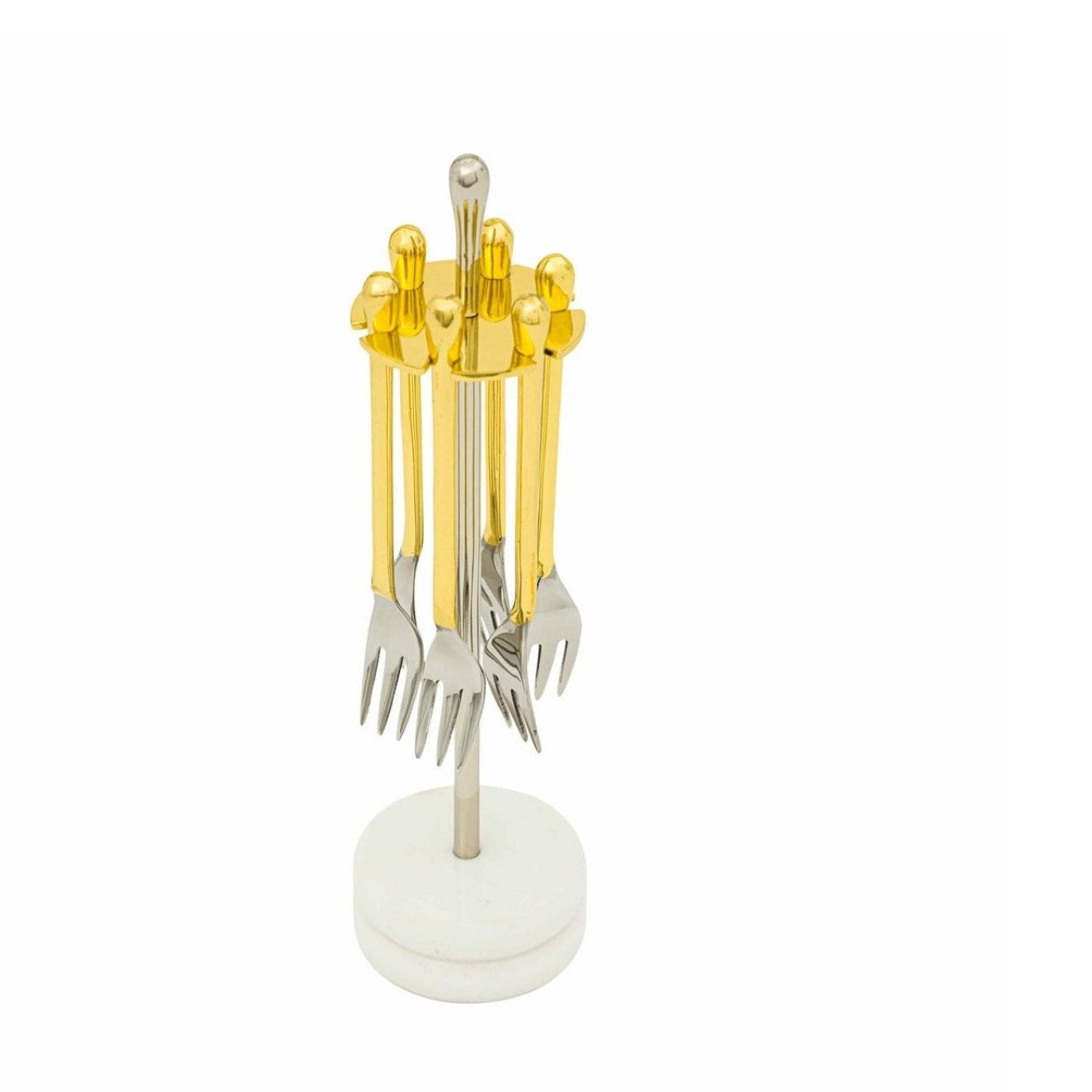 Droplet Set of 6 Forks on Stand