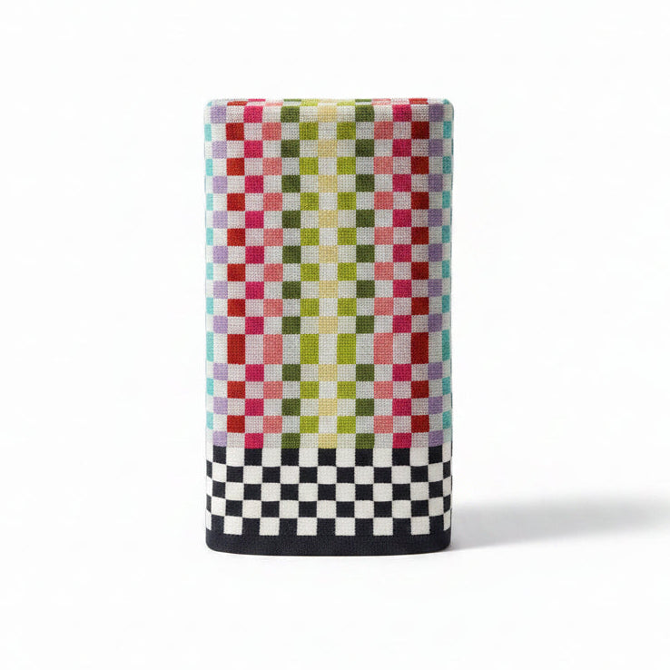 MacKenzie-Childs Rainbow Micro Check Hand Towel