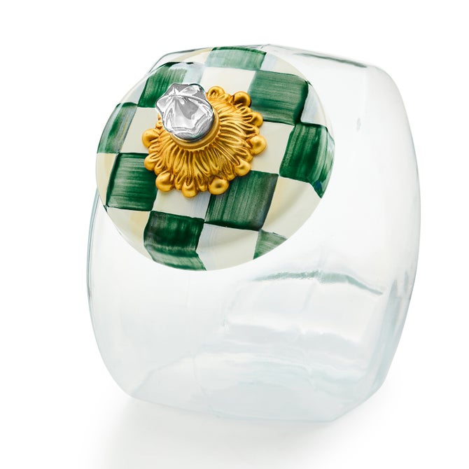 MacKenzie-Childs Check Cookie Jar