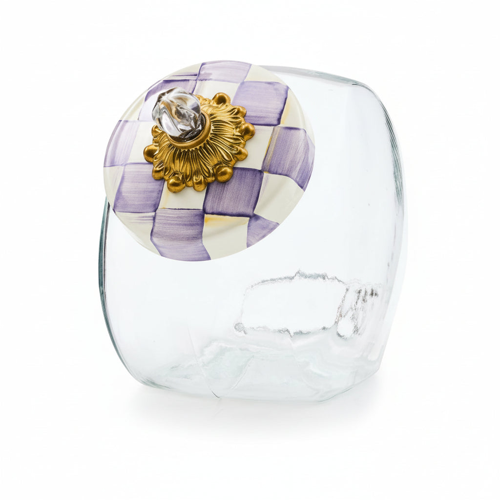 MacKenzie-Childs Check Cookie Jar