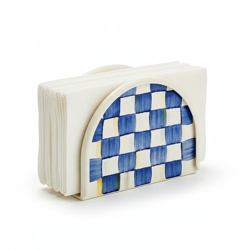 MacKenzie-Childs Check Napkin Holder