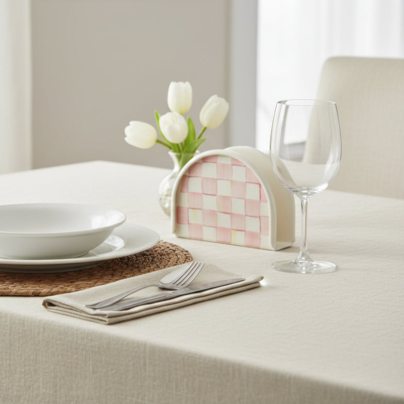MacKenzie-Childs Check Napkin Holder
