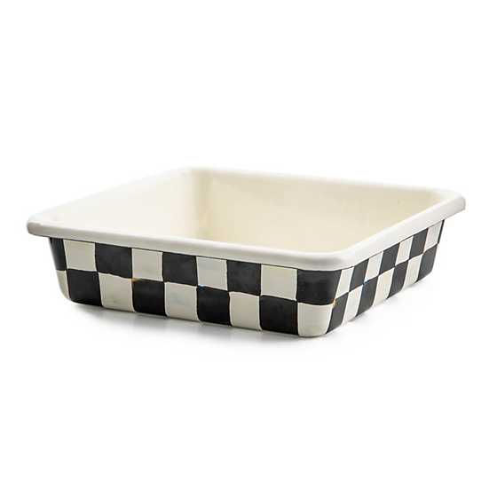 MacKenzie-Childs Courtly Check Enamel Baking Pan- 8"