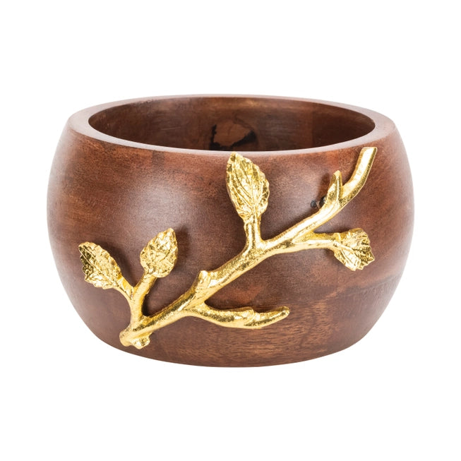 Golden Vine Wood Small Bowl