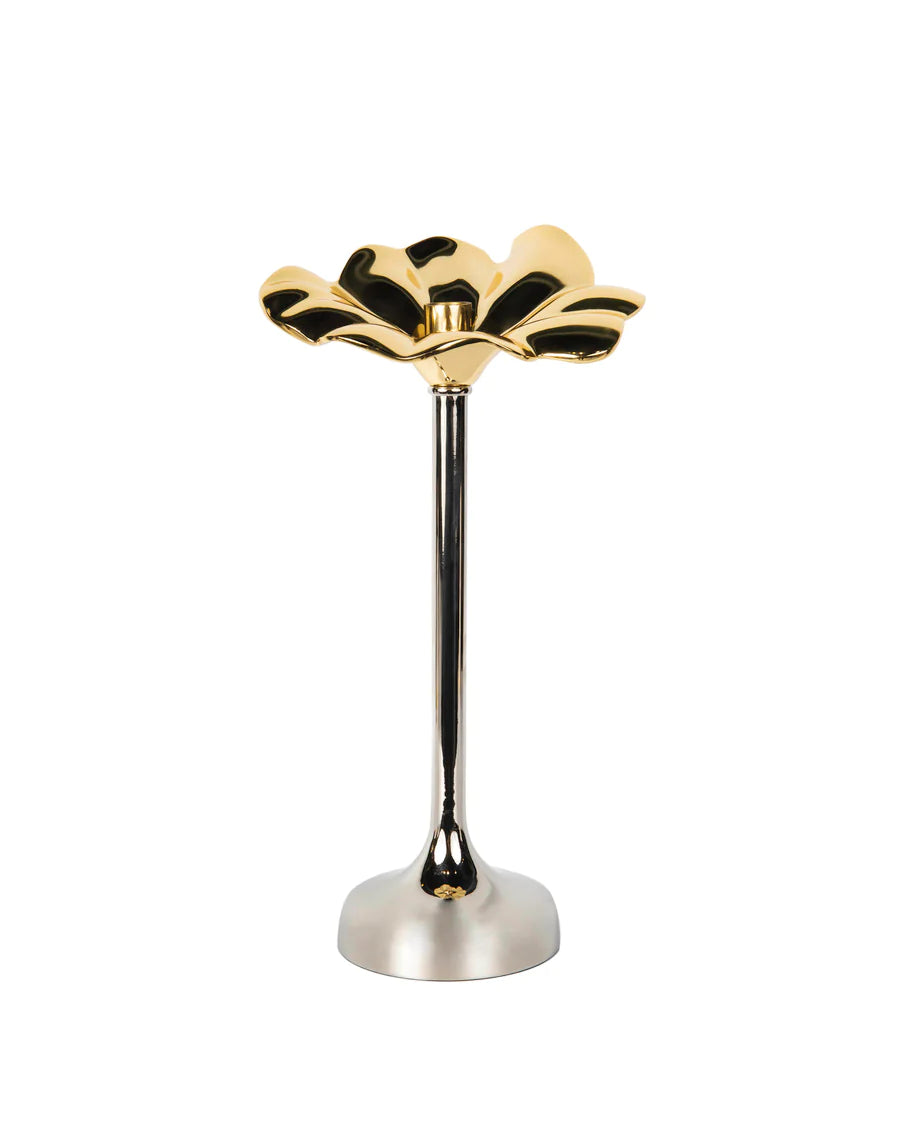 Blossom Two-Tone Tapered Candle Holder- 15.75"