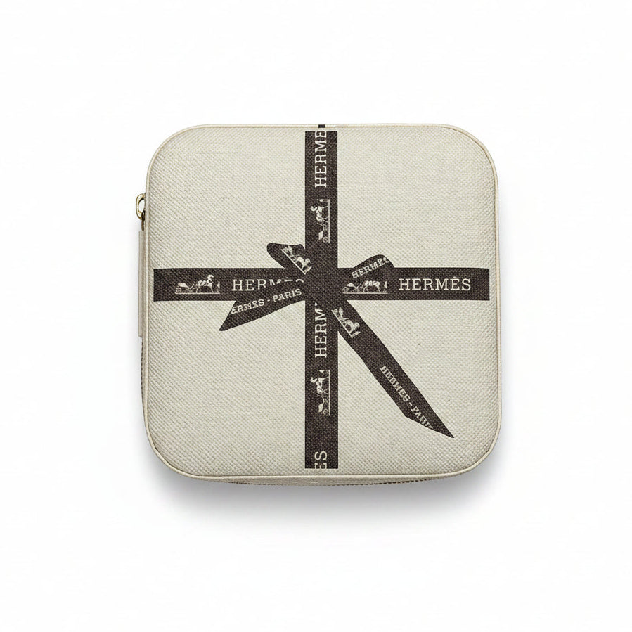 Brown Bow Travel Jewelry Box