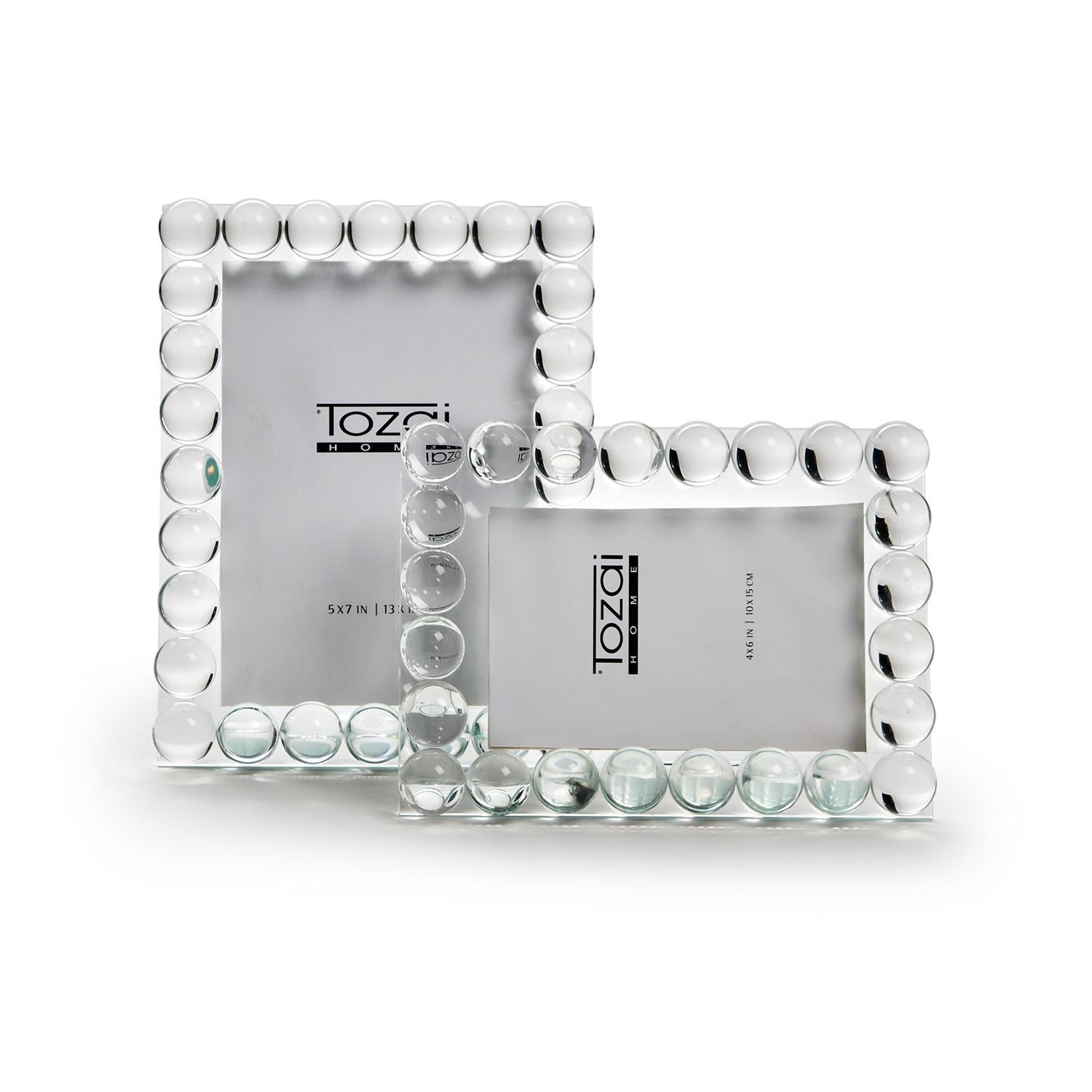 Bubbles Crystal Glass Photo Frames