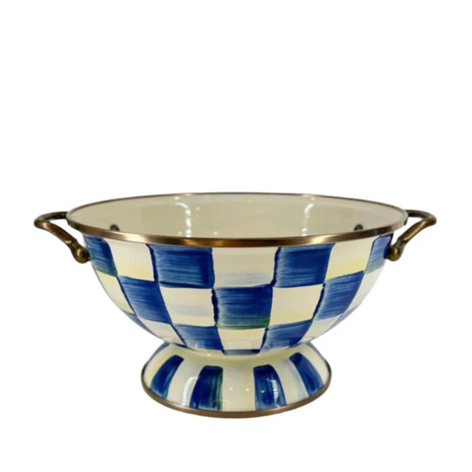 MacKenzie-Childs Royal Check Enamel Everything Bowl