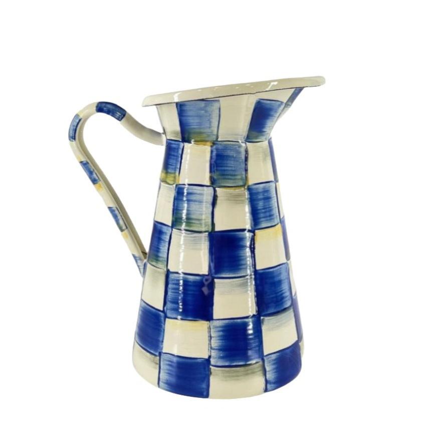 MacKenzie-Childs Royal Check Medium Practical Pitcher