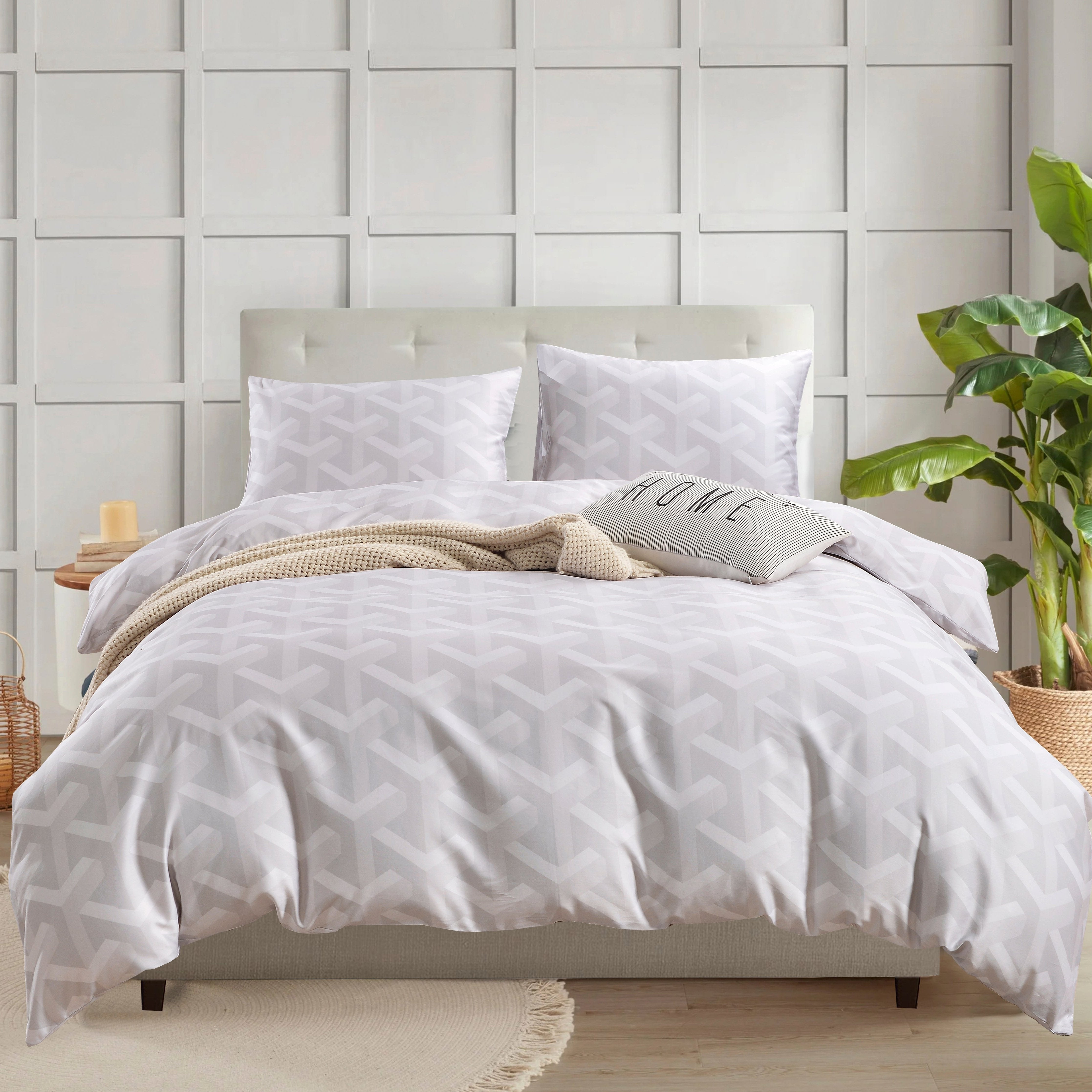 Aura Home Annabelle Dart Duvet Set