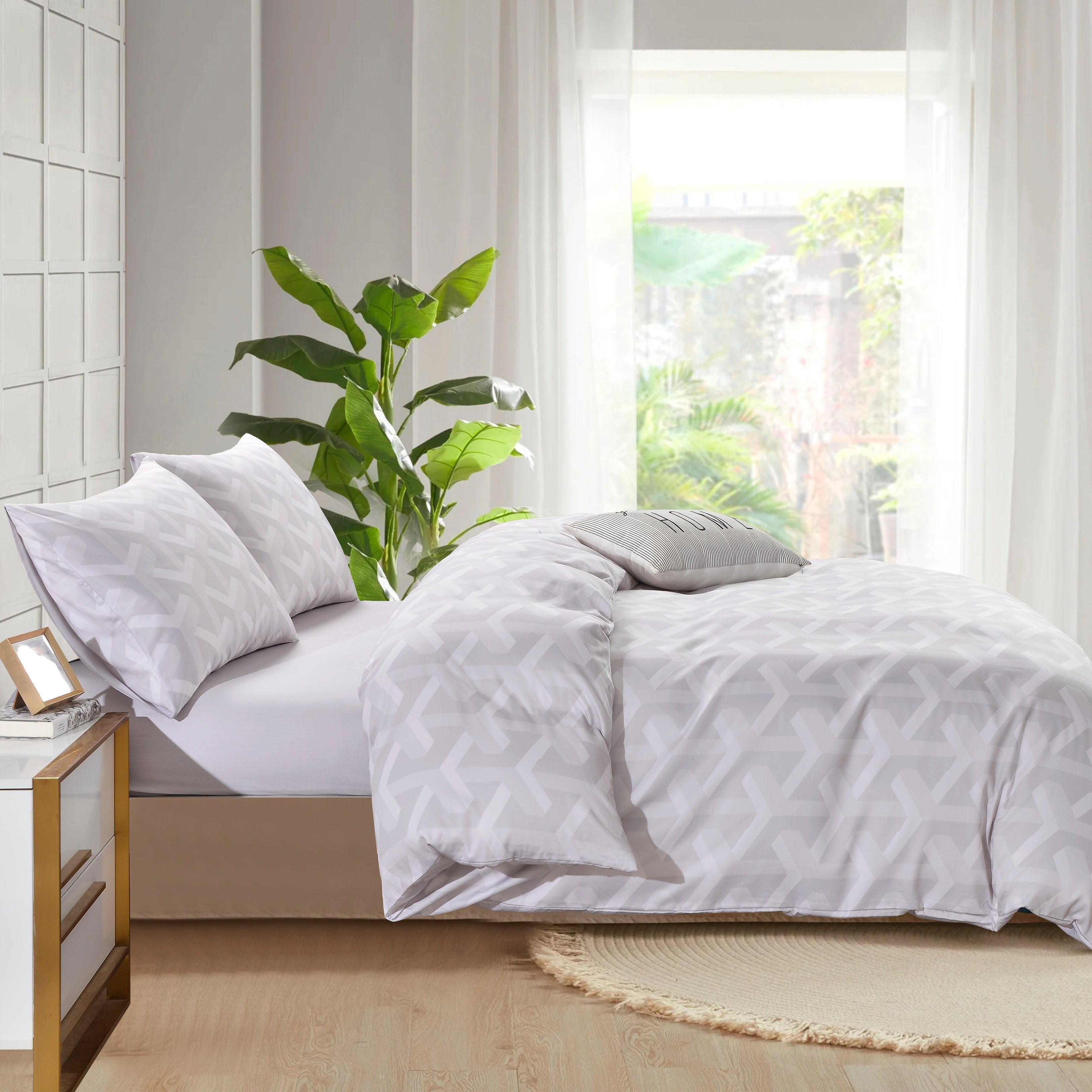 Aura Home Annabelle Dart Duvet Set