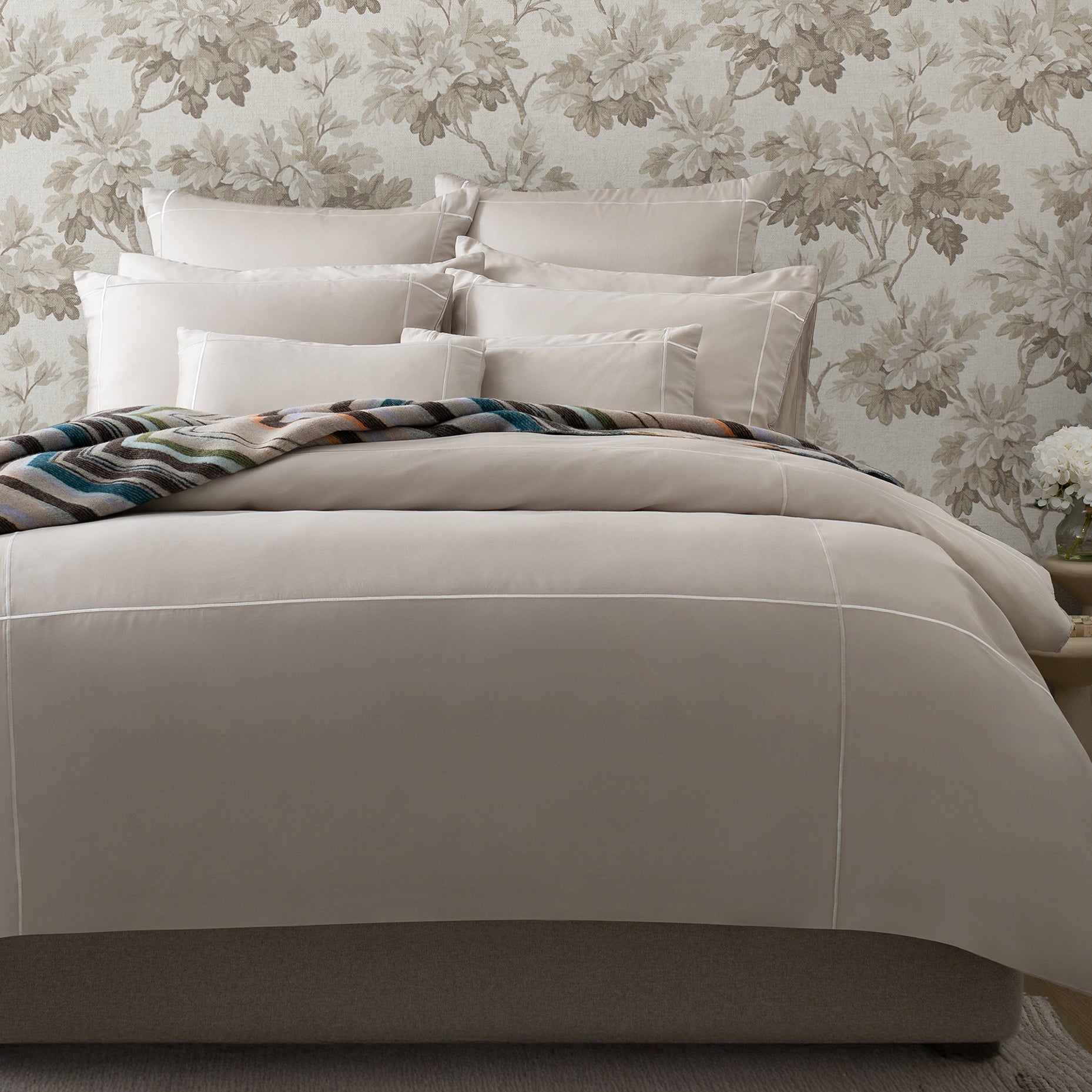Aura Home Dune Embroidery Duvet Set
