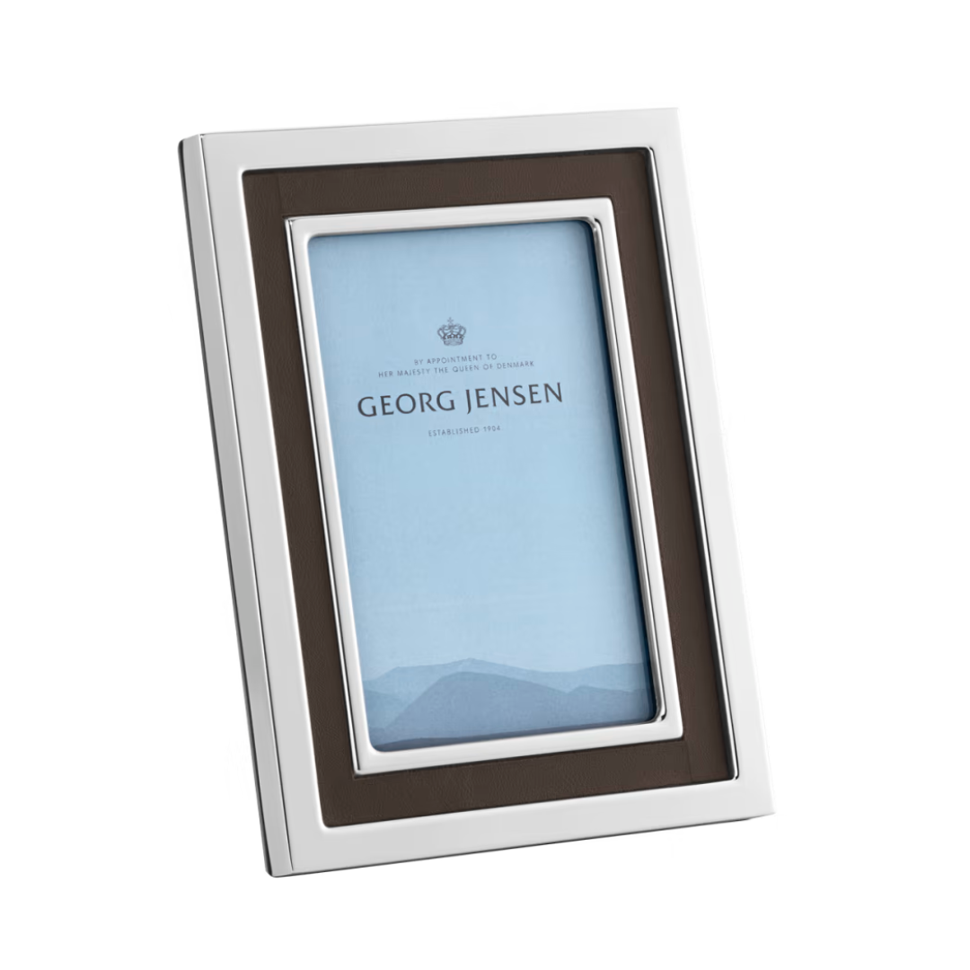 Georg Jensen Manhattan Mirror & Leather Frame