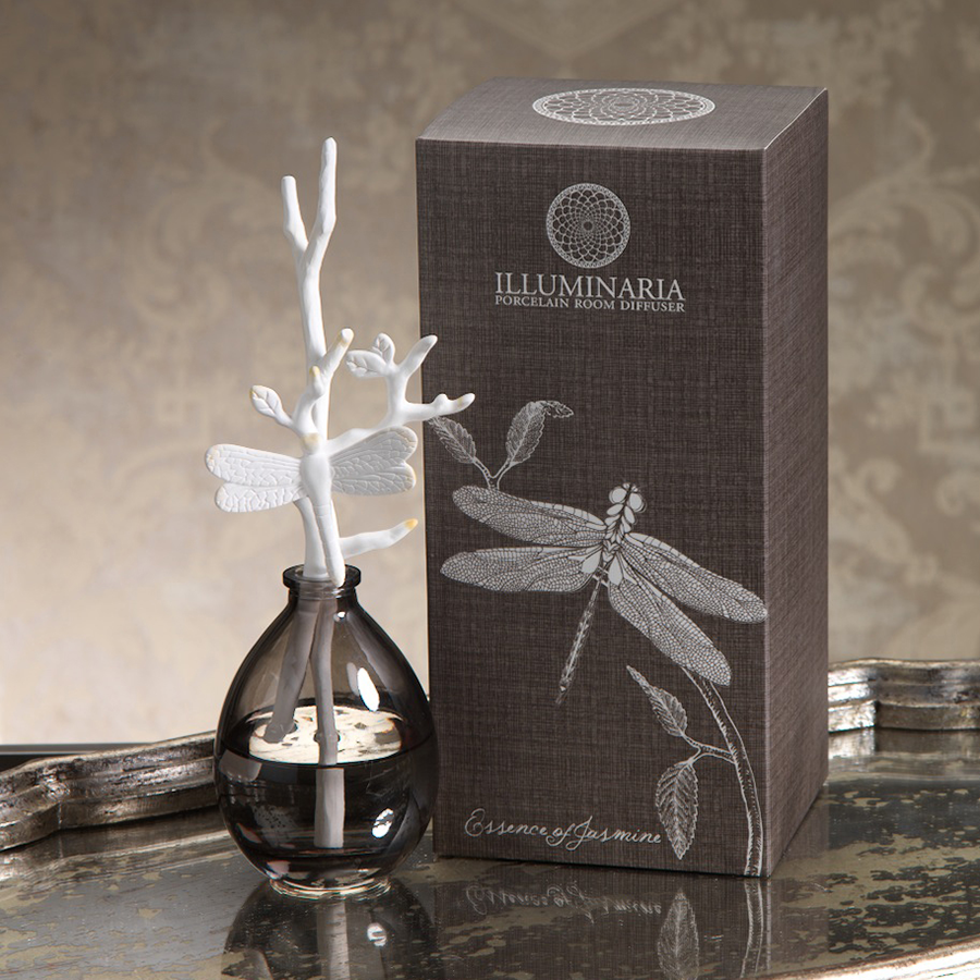 lluminaria Porcelain Branch Diffuser- Butterfly Orchid