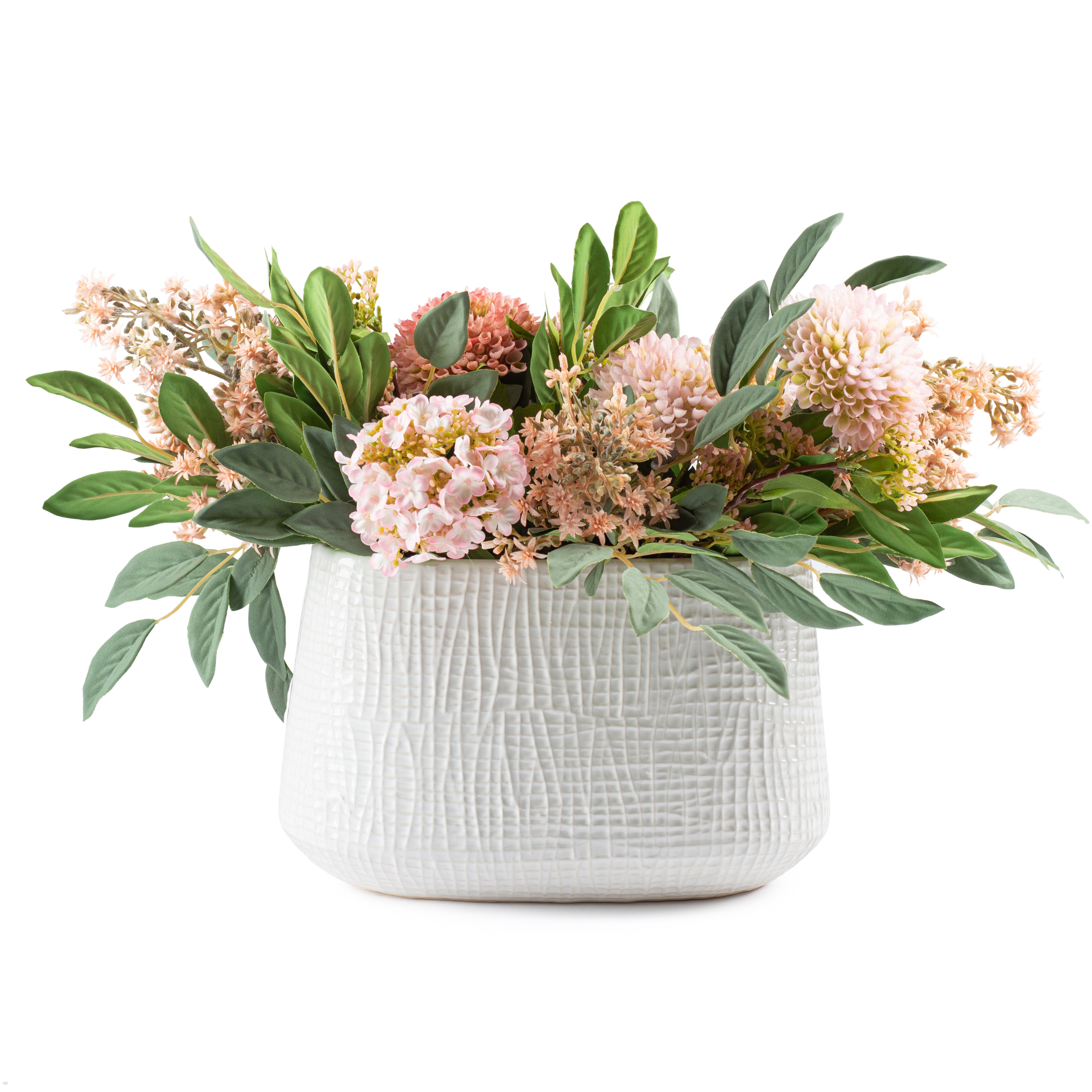 Flaura Peachy Pink Dalias/ Hydrangeas