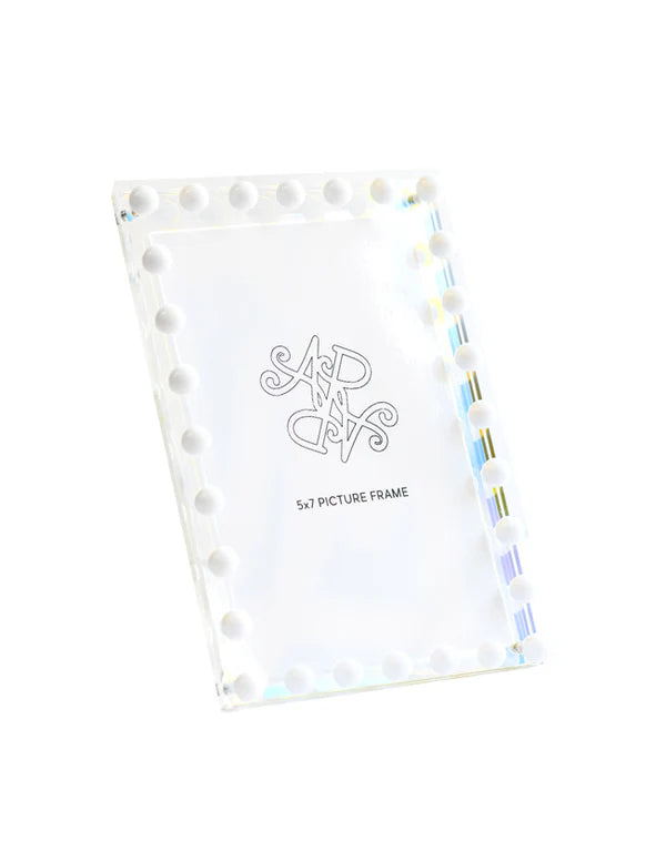 Iridescent Beaded Picture Frame