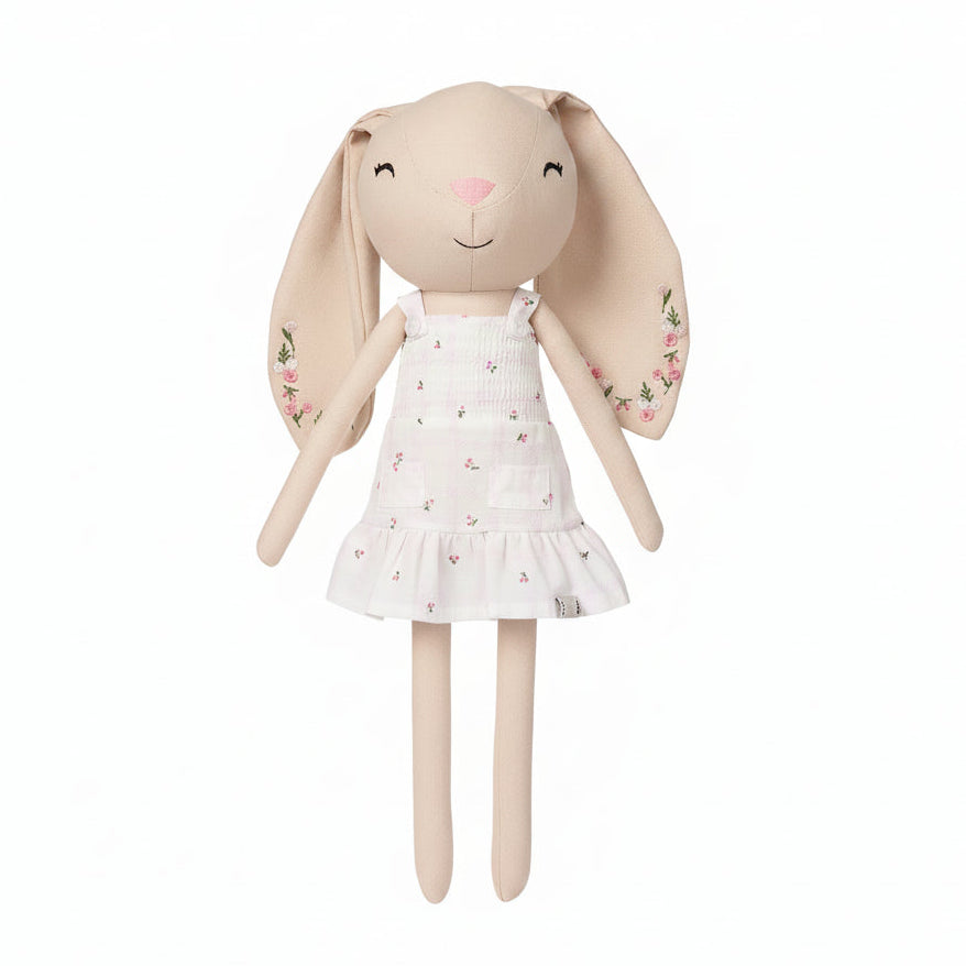 Bella Cotton/Linen Bunny Doll