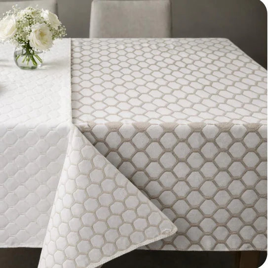 Adorn Your Table Hanna Cream Tablecloth