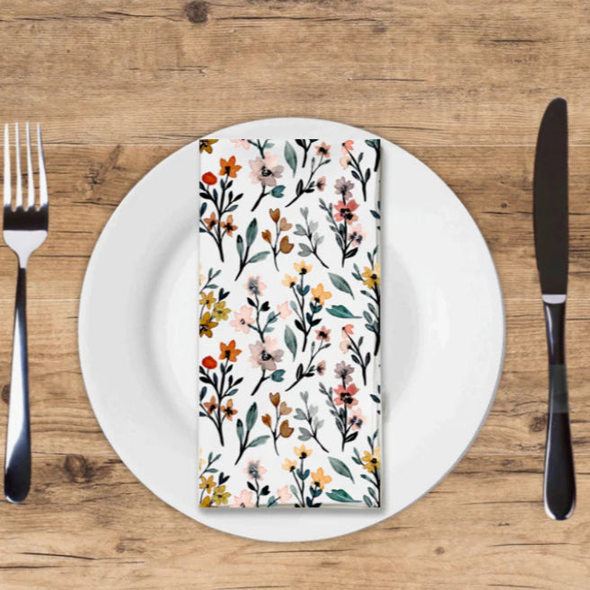 Multi Color Floral Printed Guest Towel