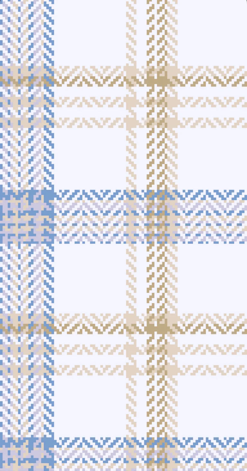 Beige Plaid - Printed Guest Towel