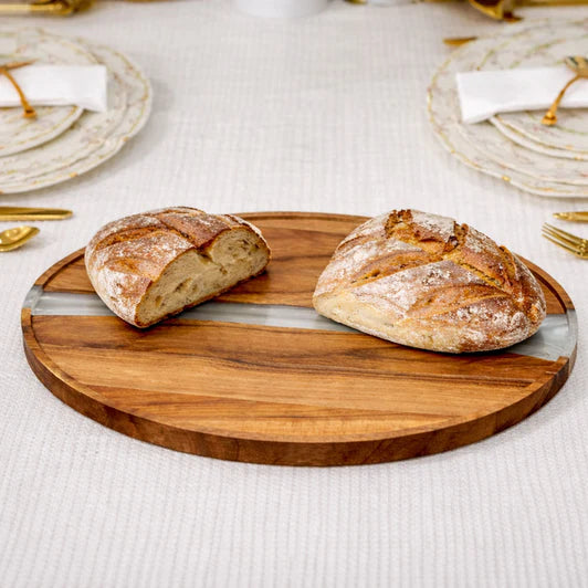Resin & Wood Challah Board