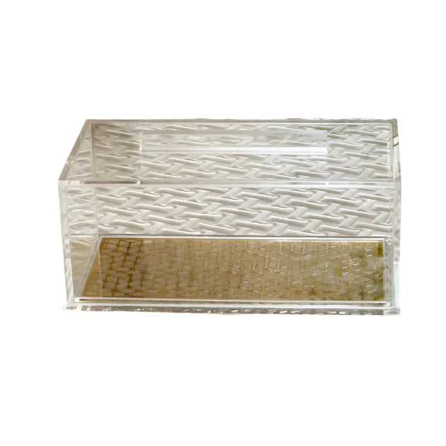 Lucite and Laser Cut Cake Tray with Lid