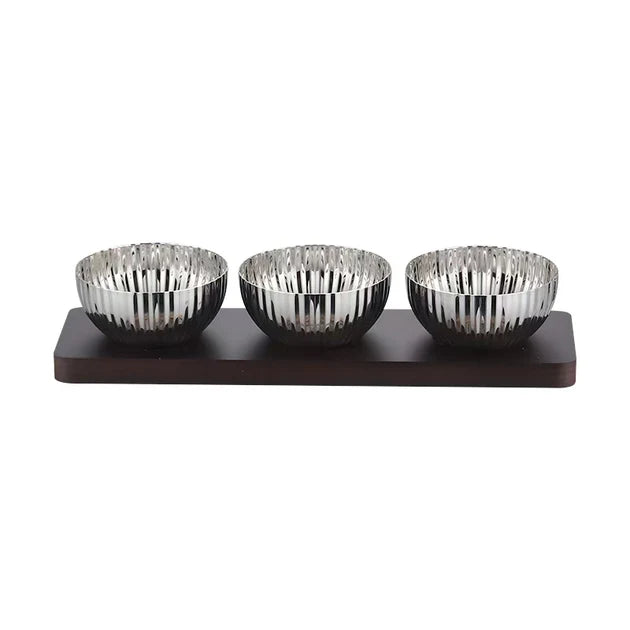 Shell Shaped Dip Bowls with Tray