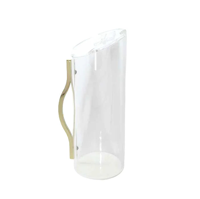 Lucite Pitcher with Gold Handle