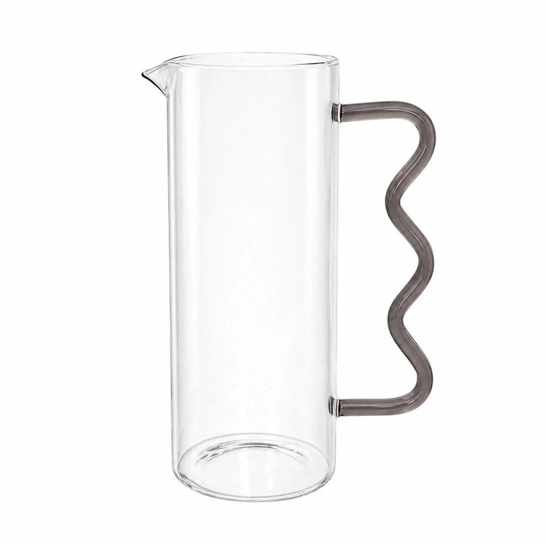 Borosilicate Glass Pitcher with Grey handle