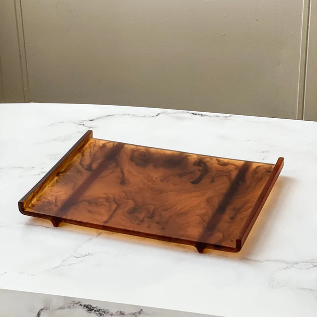 Resin Swirl Tray