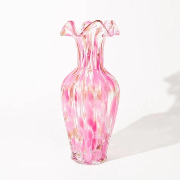 Noom & Moon Blush Petal Glass Vase