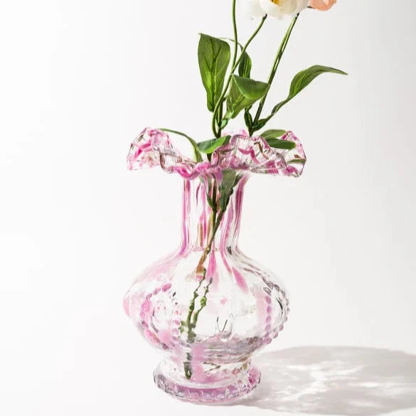 Noom & Moon Blush Petal Glass Vase