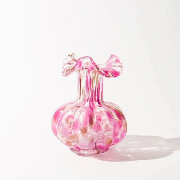 Noom & Moon Blush Petal Glass Vase