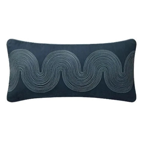 Navy/Blue Woven Pillow