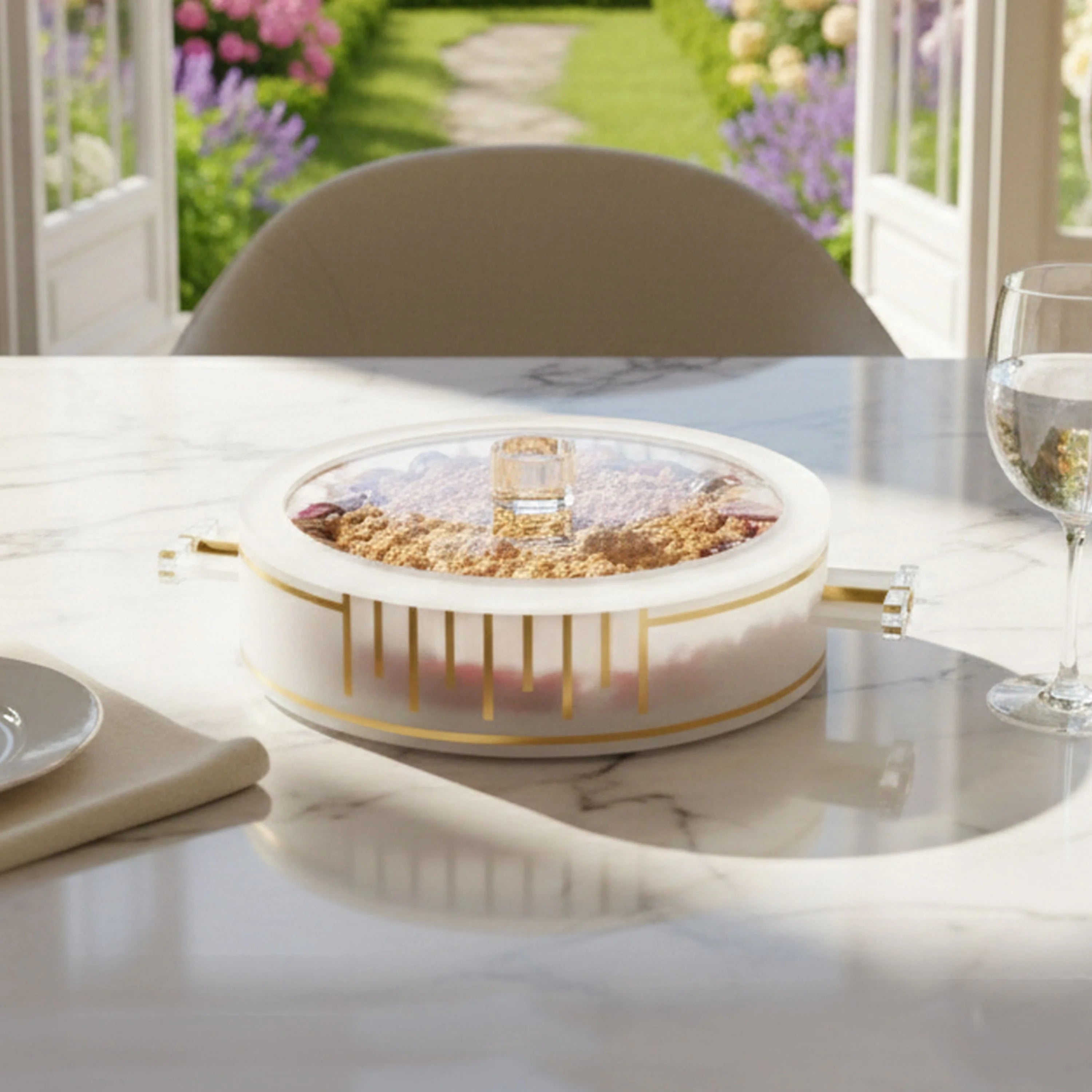 Classic Round Pan Holder- Gold