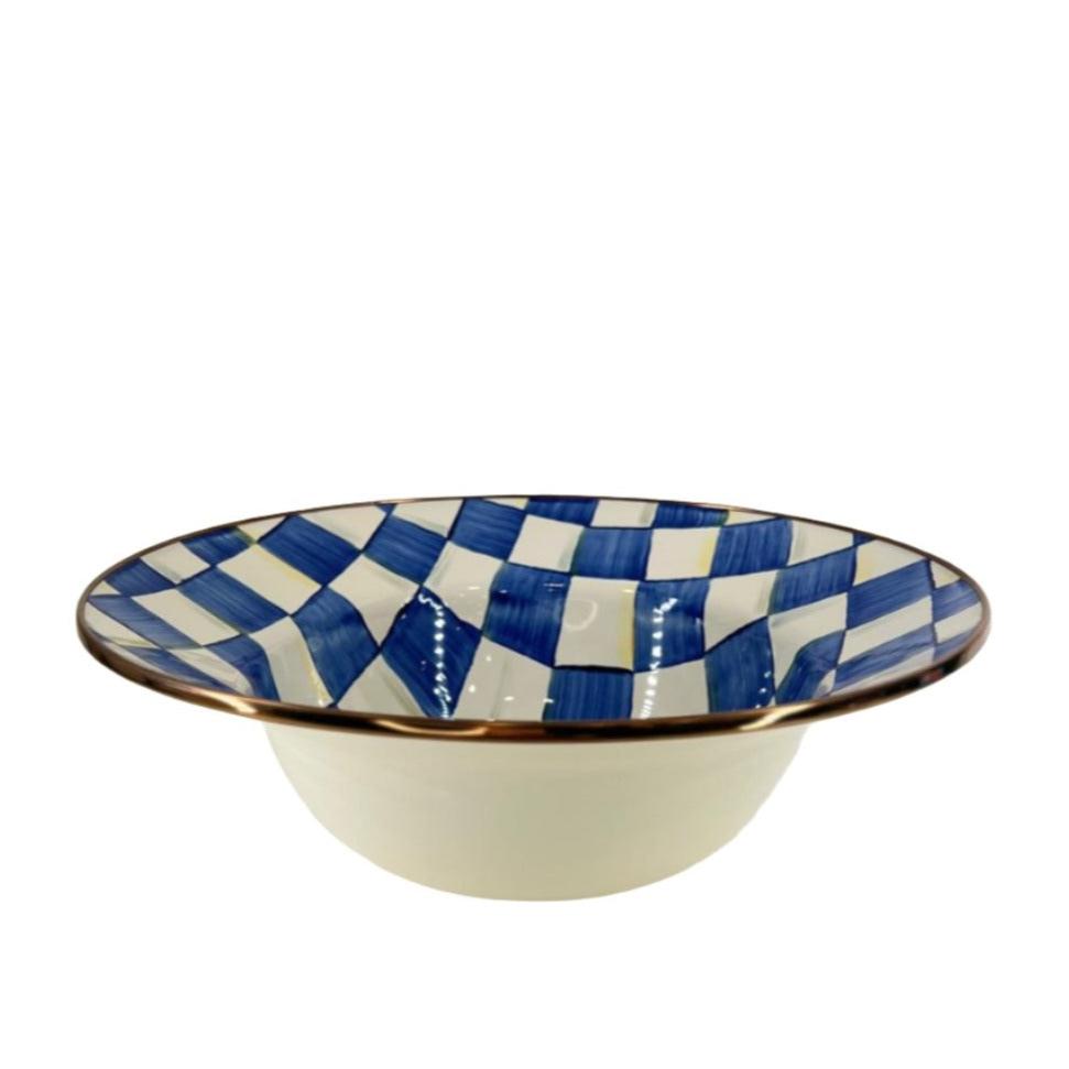 MacKenzie-Childs Royal Check Serving Bowl