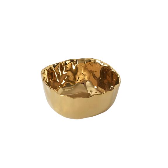 Portofino Gold Snack Bowl