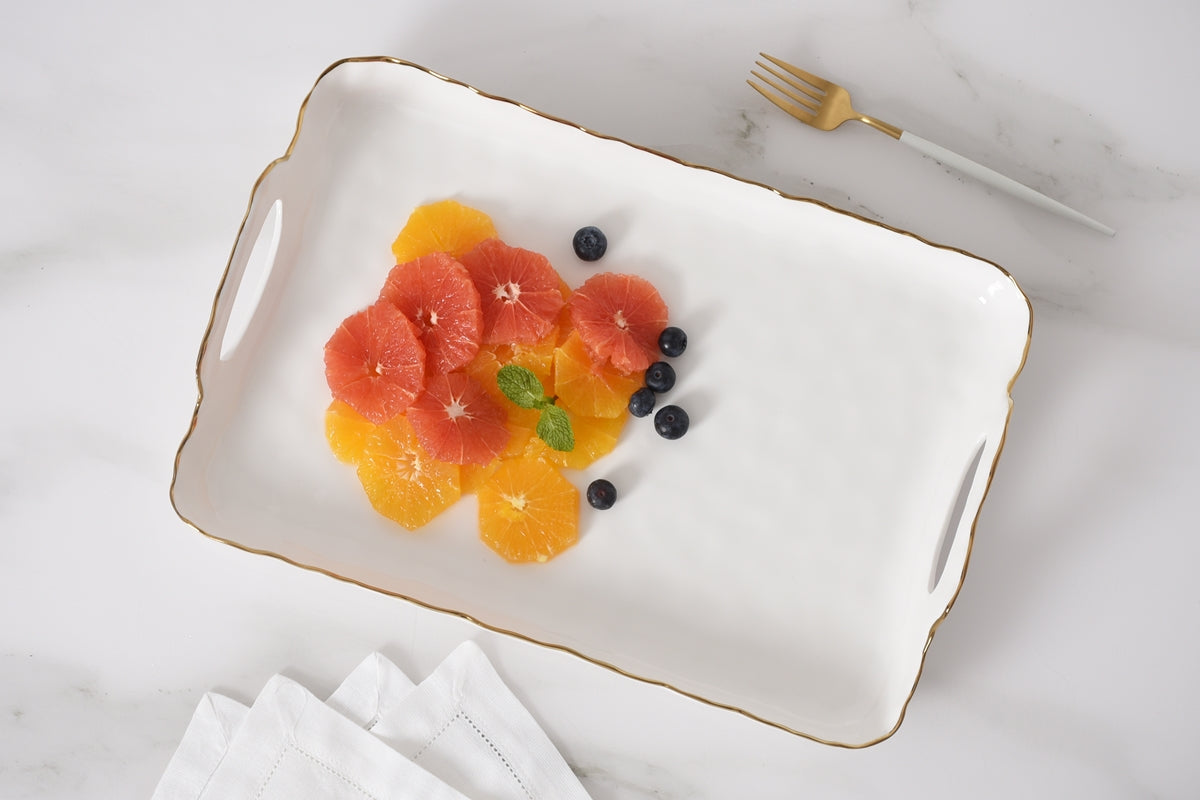 Portofino Rectangular Tray with Handles