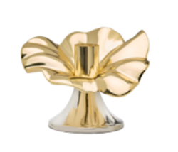 Blossom Two-Tone Tapered Candle Holder-6" (1)