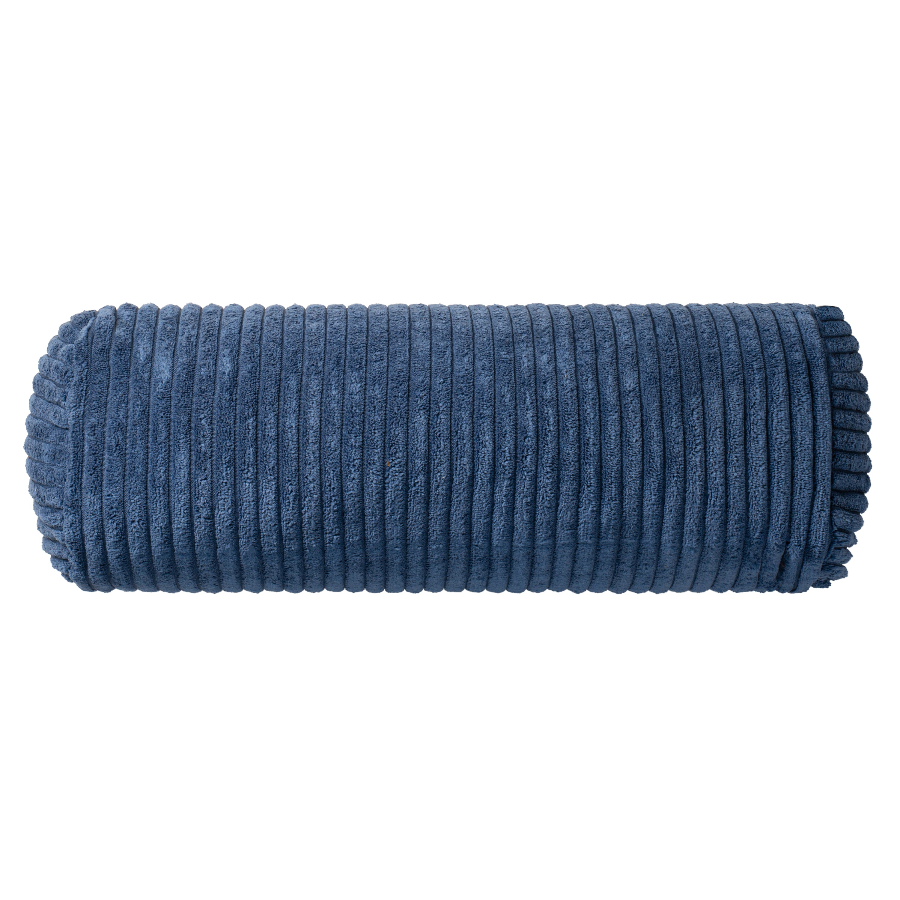 Aura Home Cobalt Blue Ribbed Velour Throw Pillow