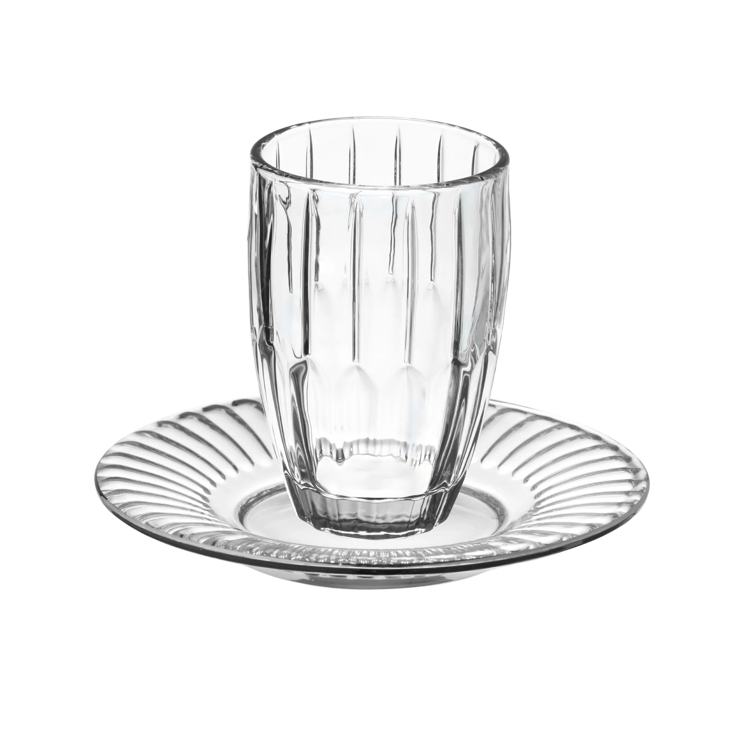 Pleat Crystal Kiddush Set