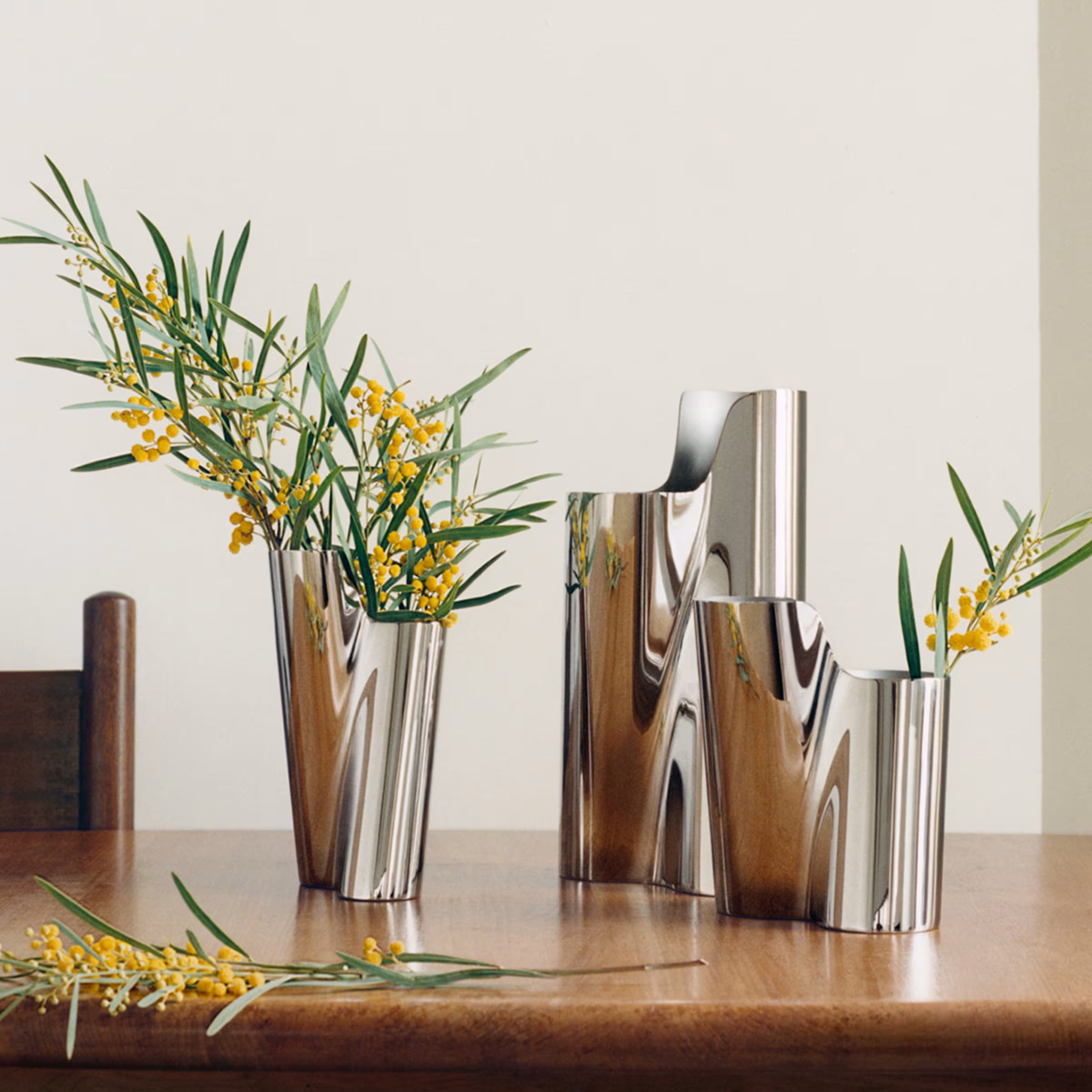 Georg Jensen Lituus Stainless Steel Vase